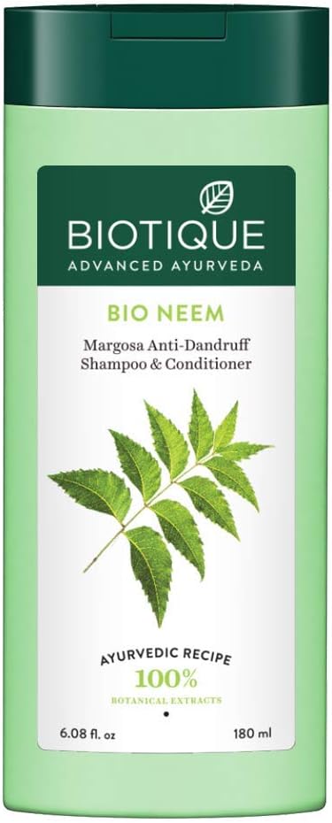 Biotique Bio Neem Margosa Anti Dandruff Shampoo And Conditioner, 180 ml
