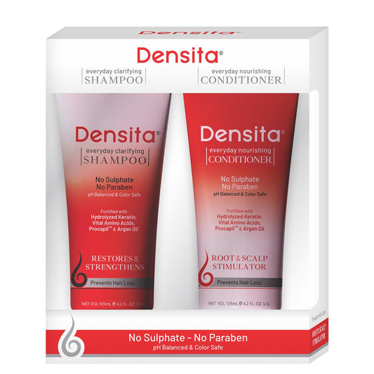 Regaliz Densita Everyday Clarifying Shampoo & Nourishing Conditioner Kit, 125 ml Each