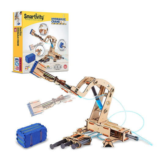 Smartivity Hydraulic Crane, STEM DIY Fun Toy, Educational & Construction Based Activity Game Kit for Kids 6 to 14