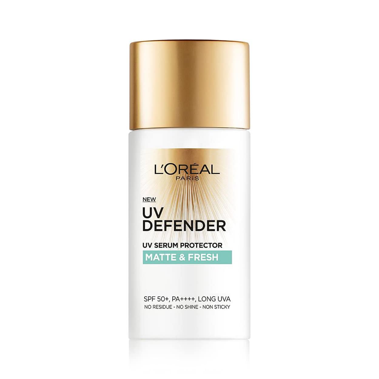 L’Oréal Paris UV Defender Serum Protector Sunscreen SPF 50 PA+++, Matte & Fresh | UVA & UVB Protection, 50 ml