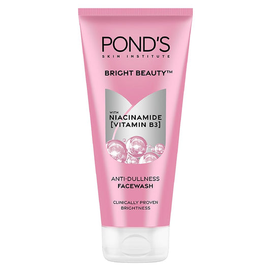 Pond's Bright Beauty Spot-less Glow Face Wash With Vitamins Removes Dead Skin Cells & Dark Spots Double Brightness Action - 200g