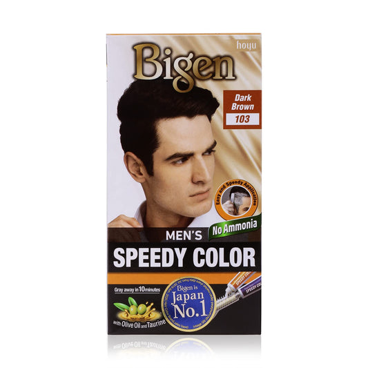 Bigen Men's Speedy Color, Hair Color, 80g - Dark Brown 103