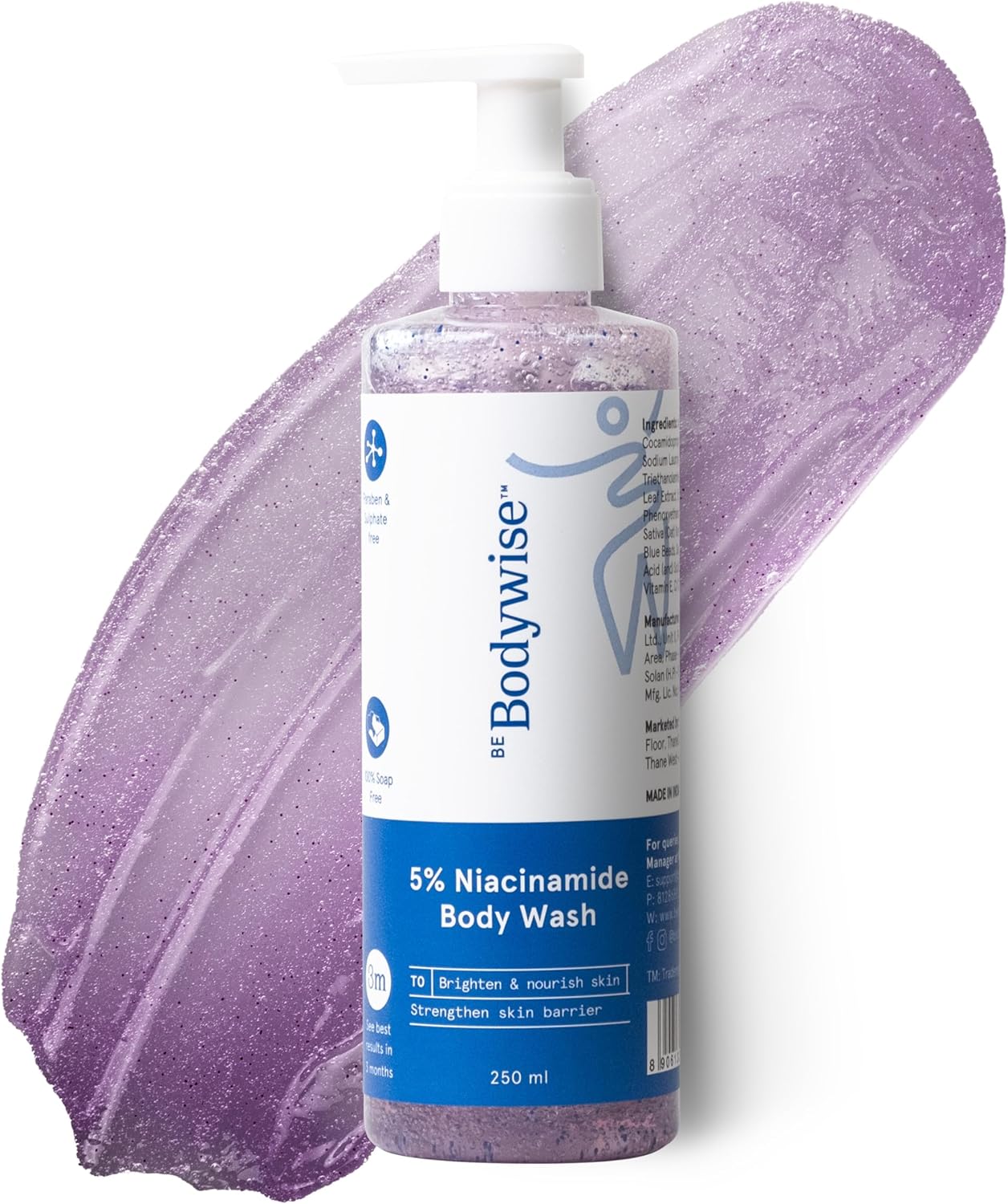 Be Bodywise 5% Niacinamide Body Wash,250 ml