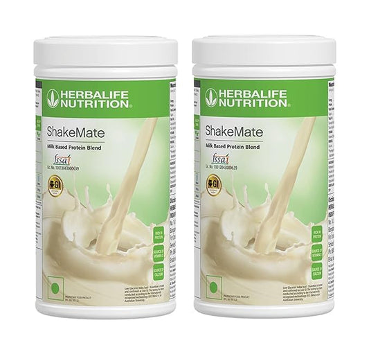 Herbalife Shakemate Milk based protein blend powder-500g-2 Pack ,Vanila