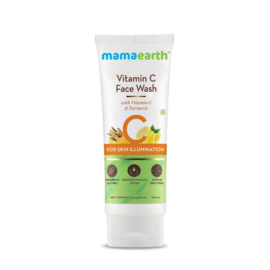 Mamaearth Vitamin C Face Wash with Vitamin C and Turmeric for Illumination ,100 ml