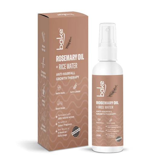 Bake Rosemary Oil Hair Growth Serum Spray with Rice Water & Methi Dana , 100 ml