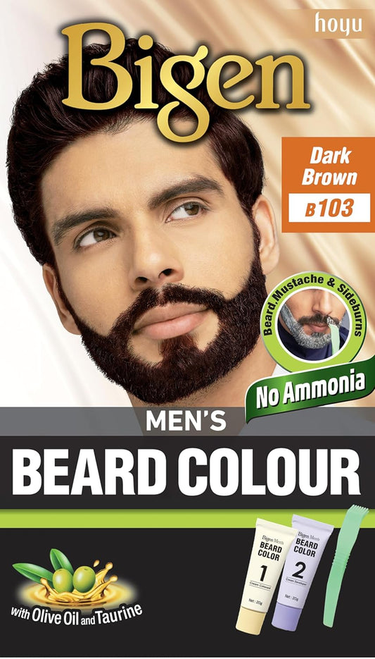 Bigen Mens Beard Colour Natural Black B103, 40 gm