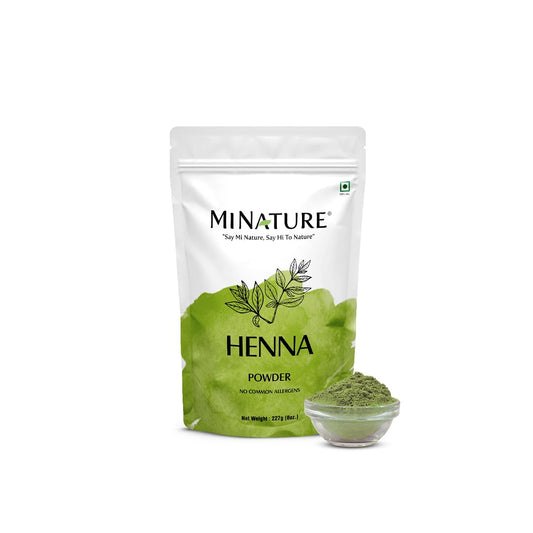 Mi Nature Henna Powder (Lawsonia Inermis), 227 gm, For Hair Dye/Color