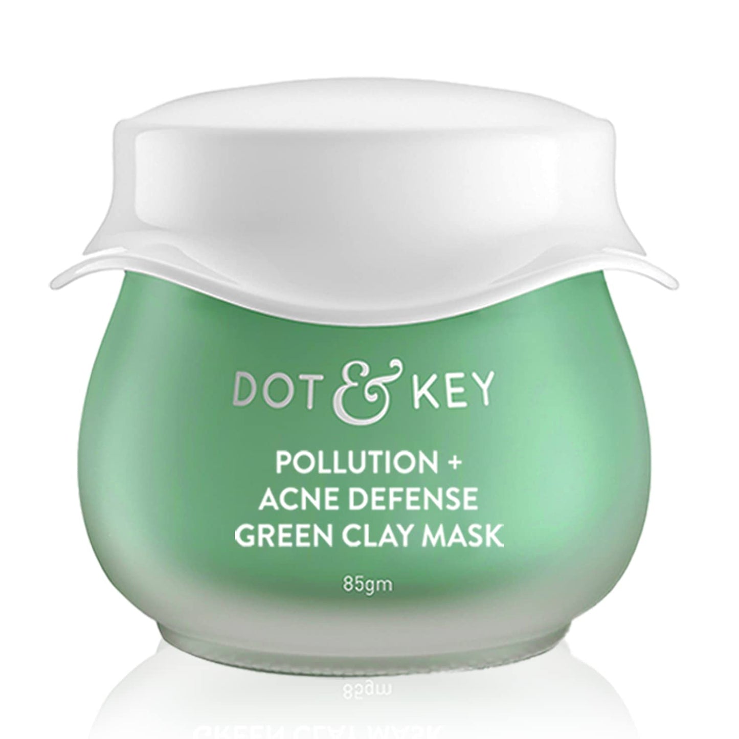 Dot & Key Skin Care Pollution + Acne Defense Green Clay Mask | Clay Mask for Face with Salicylic & Matcha Tea | Reduces Active Acne, Soothes Redness | 85g