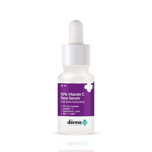 The Derma Co 10% Vitamin C Face Serum with Vitamin C, 5% Niacinamide & Hyaluronic Acid for Skin Radiance - 10 ml