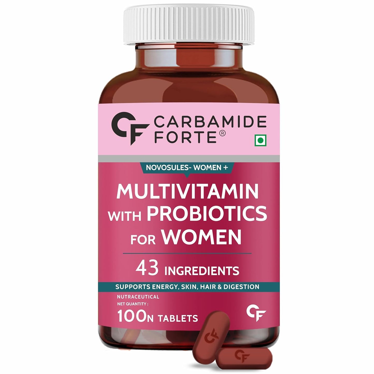 Carbamide Forte Multivitamin Tablets for Women-100 Veg Tablets