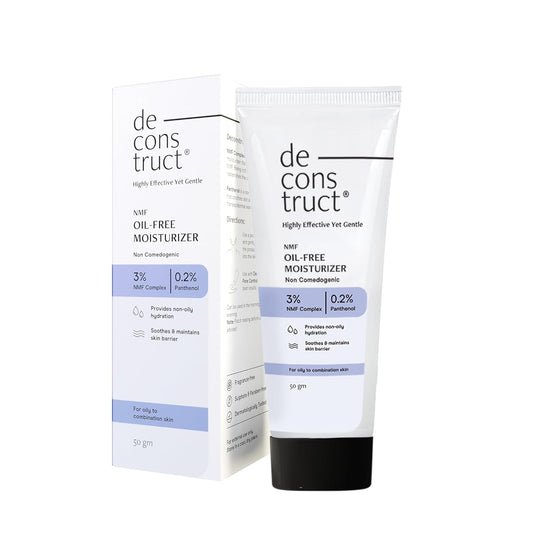 Deconstruct Oil-Free Moisturizer For Oily Skin | 3% NMF Complex + 0.2% Panthenol , 50 gm