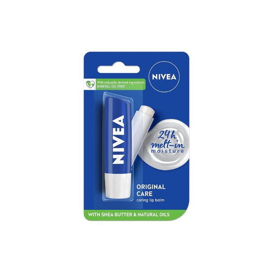 Nivea Lip Balm, Original Care, 4.8g