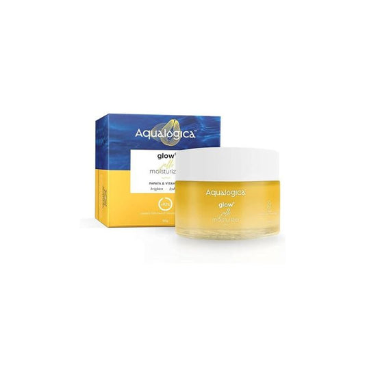 Aqualogica Glow+ Jello Moisturiser with Vitamin C & Papaya for Illuminating Moisturization, 50 gm