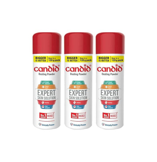 Candid Dusting Powder | Provides Expert Skin Solution, Pack of 3