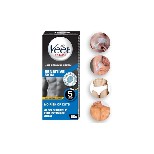 Veet Hair Removal Cream for Men, Sensitive Skin, 50 gm
