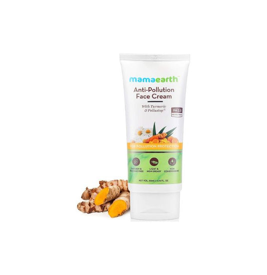Mamaearth AntiPollution Daily Face Cream For Dry & Oily Skin With Turmeric & Pollustop For A Bright Glowing Skin 80 ml