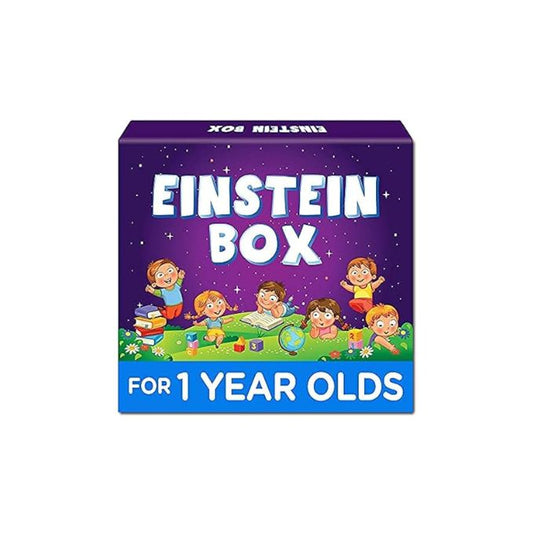 Einstein Box For 1 Year Old Boys/Girls | Toys | Board Books And Pretend Play | Learning And Educational Toys & Games (1 Box Set) (Medium Multicolor)