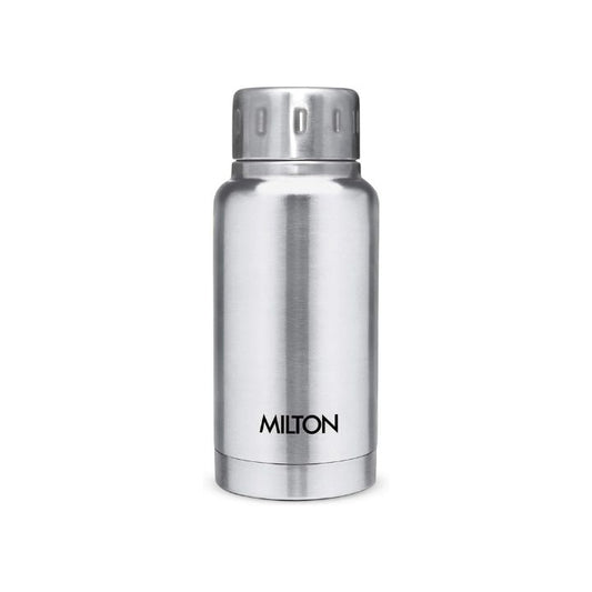 Milton Elfin Thermosteel Hot and Cold Water Bottle,160ml, Silver