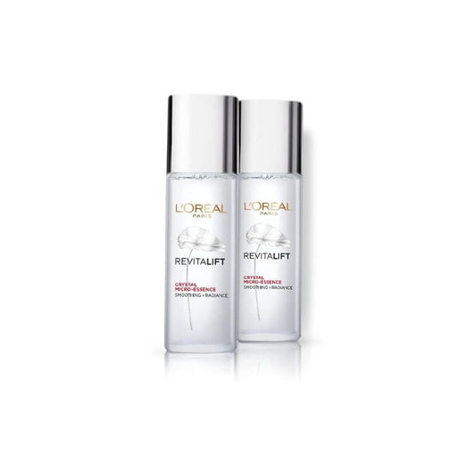 L’Oréal Paris Revitalift Crystal Micro-Essence, Ultra-lightweight Facial Essence, (Pack of 2) 22ml+22ml