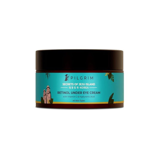 Pilgrim Korean Retinol Under Eye Cream For Dark Circles With Vitamin C & Hyaluronic Acid,30 gm