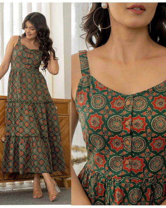 Sleeveless Ruffle Maxi Dress