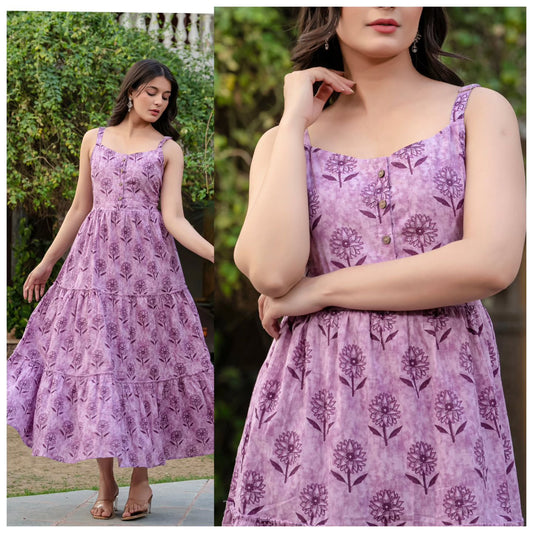 Sleeveless Ruffle Maxi Dress