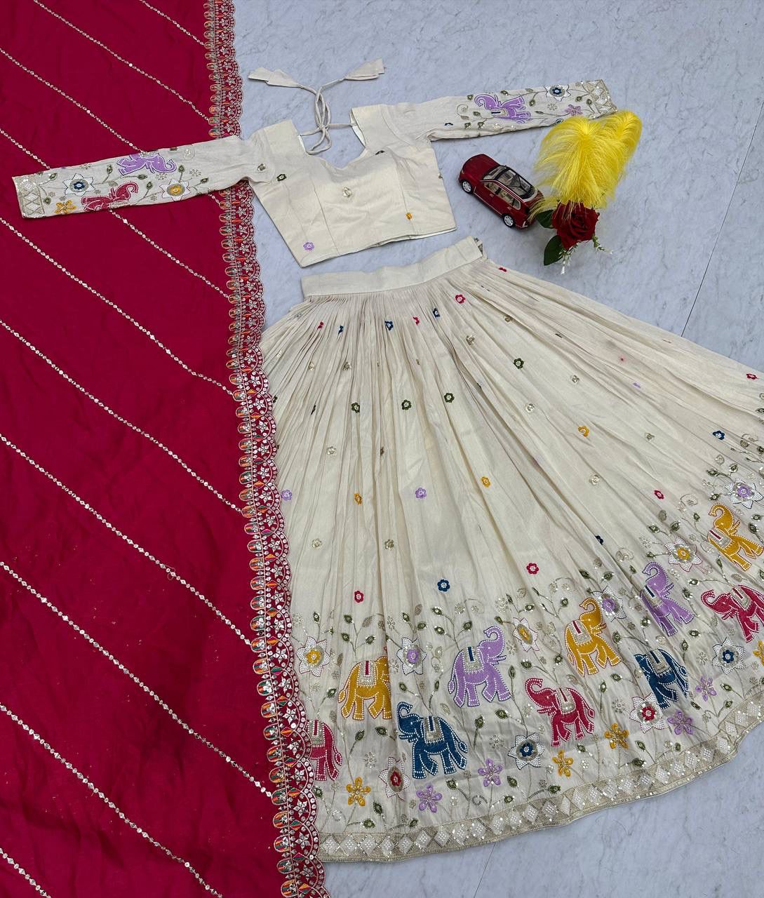 Wedding wear Lehenga Choli With Cancan