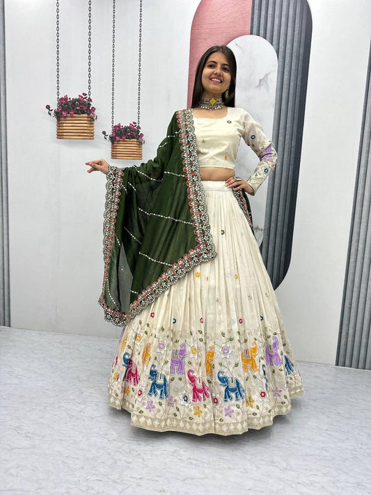 Wedding wear Lehenga Choli With Cancan
