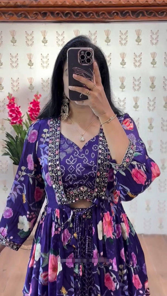 Festival Special Crop Top with Shrug