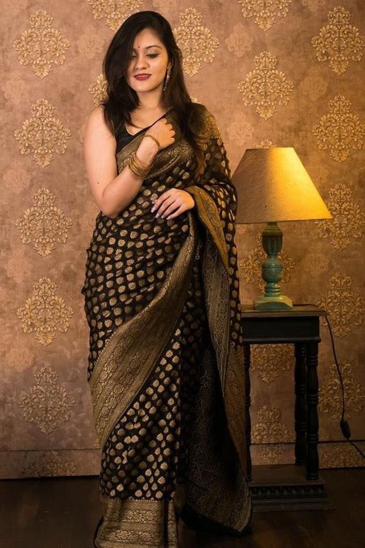 Pure Soft Khadi Georgette Silk Saree