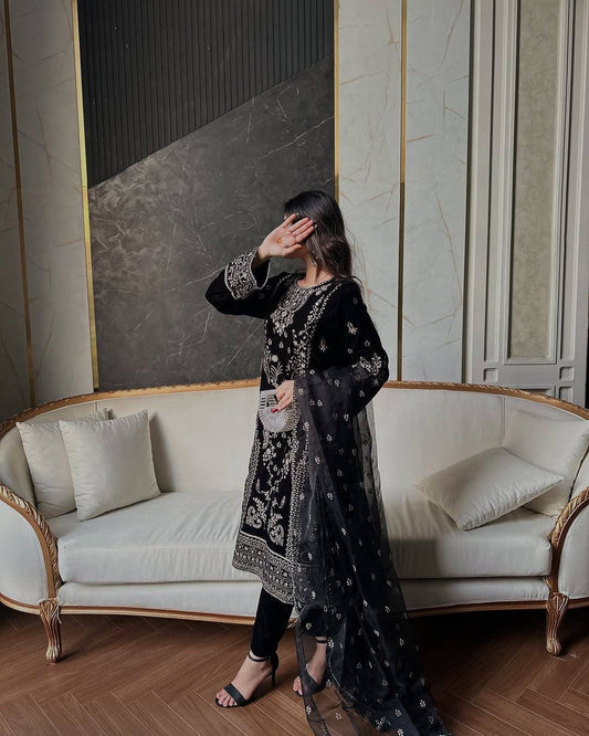 Kurti Pant Set Velvet