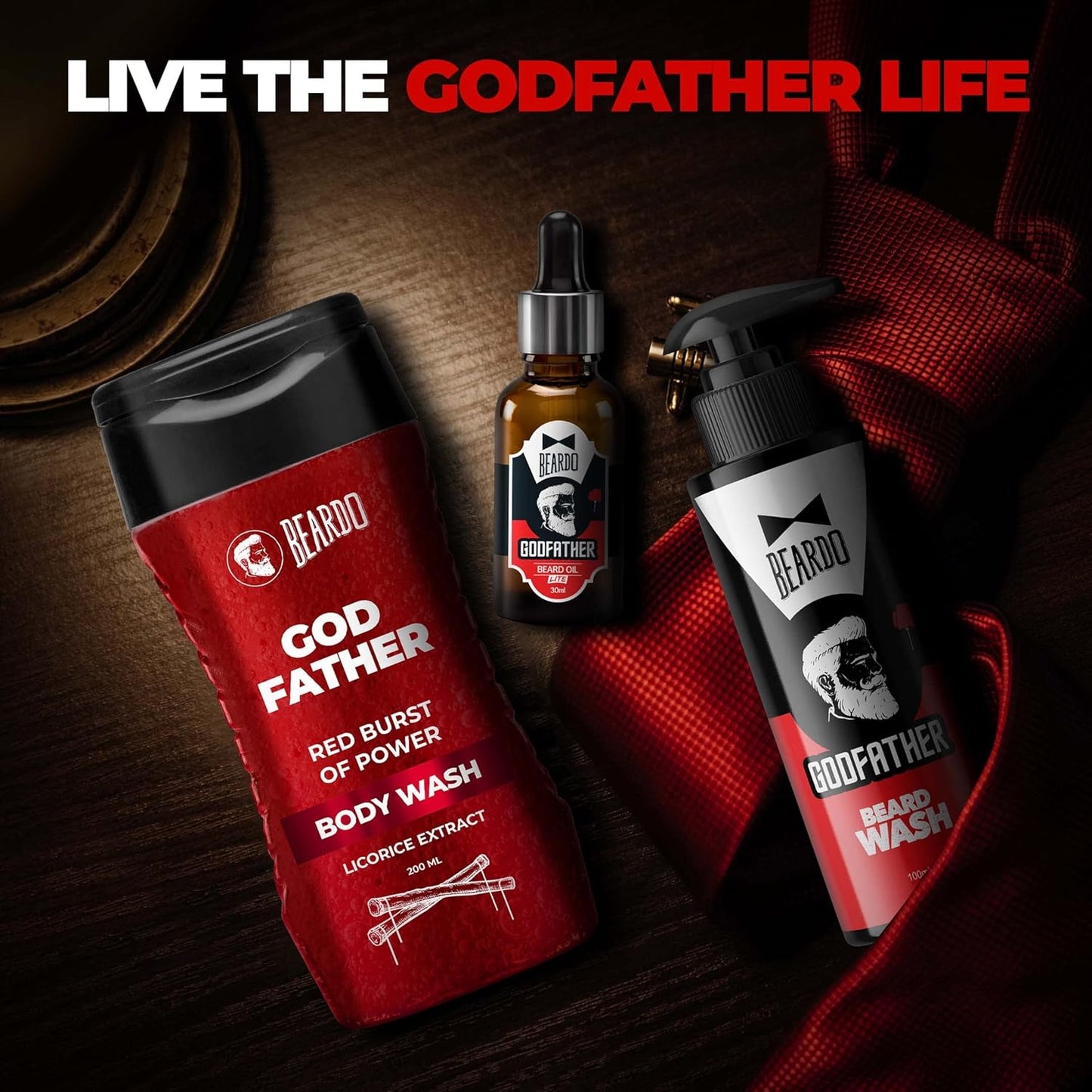 Beardo Godfather Lite Beard and Moustache Oil, 30 ml
