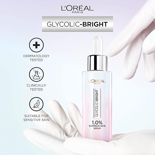 L’Oréal Paris Glycolic Bright & Anti Dark Spot Face Serum, Instant Glow 15 ml