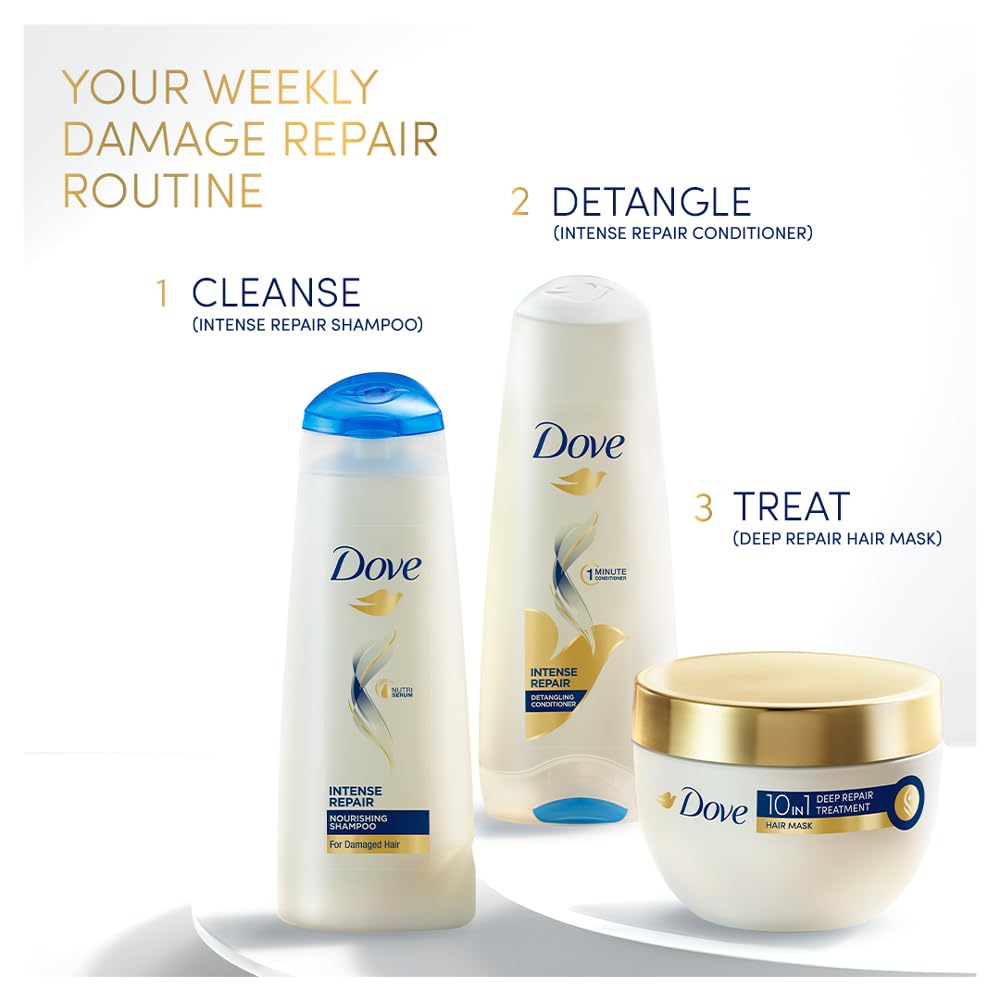 Dove 10 In 1 Deep Repair Treatment Hair Mask, 300 ml | Floral