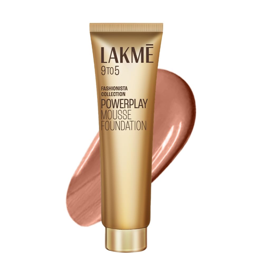 Lakme 9 To 5 Weightless Mousse Foundation, Beige Caramel, 25G Matte Finish, 6.25 g (Pack of 4)