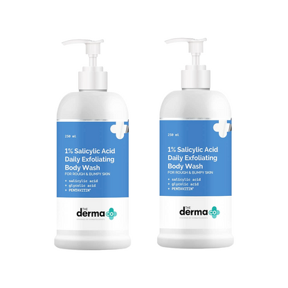 The Derma Co 1% Salicylic Acid Daily Exfoliating Body Wash To Prevent Body ACNE & Cleanse Skin- 250 ml