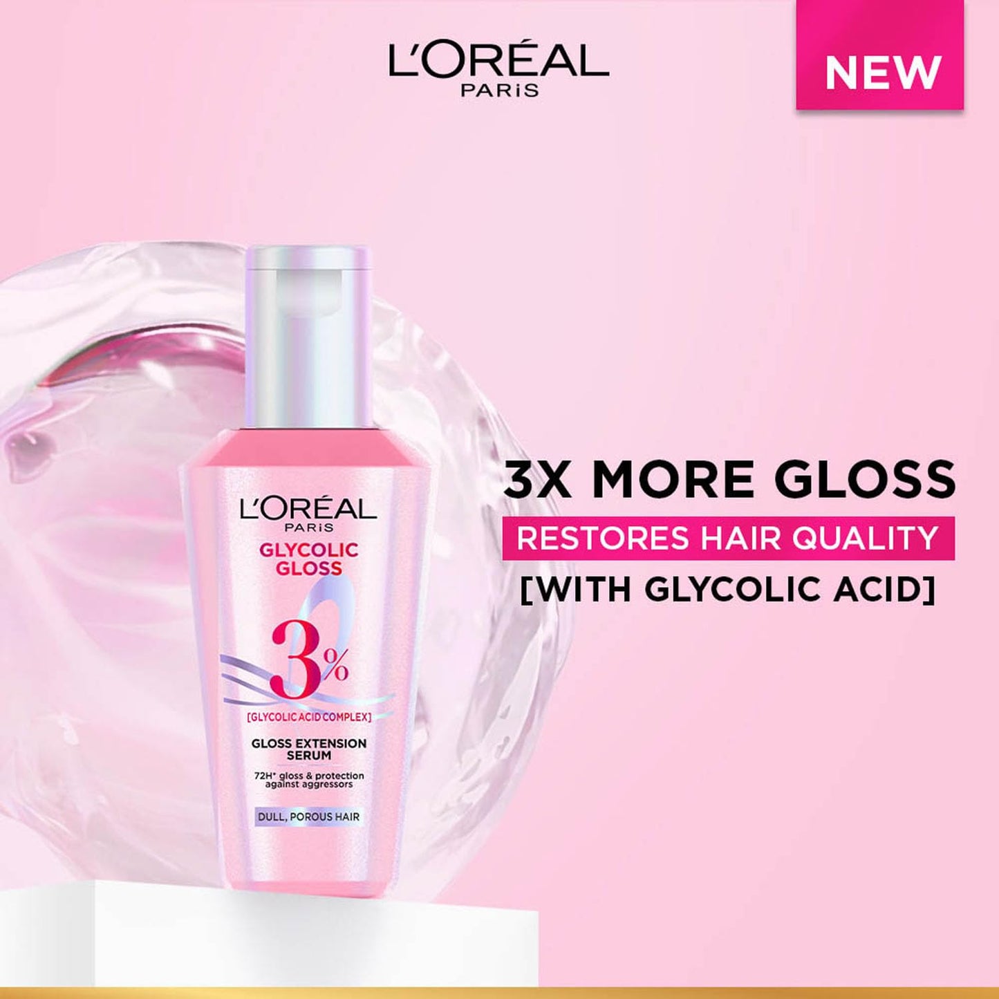 Loreal Paris Glycolic Gloss Serum, 80 ml