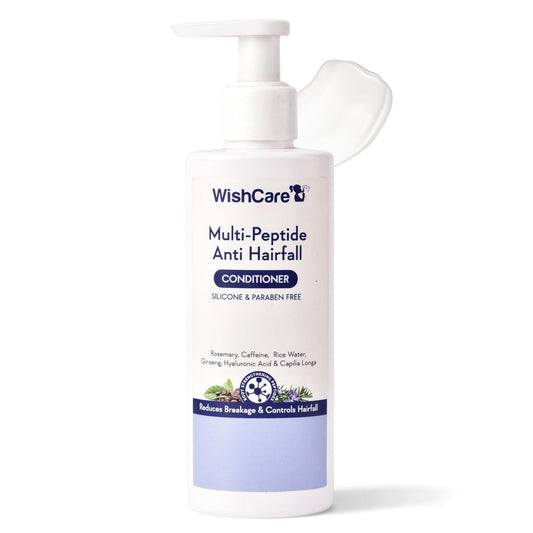 WishCare Multi Peptide Anti Hairfall Conditioner - Rice Water, Rosemary, Capilia Longa, 200 ml