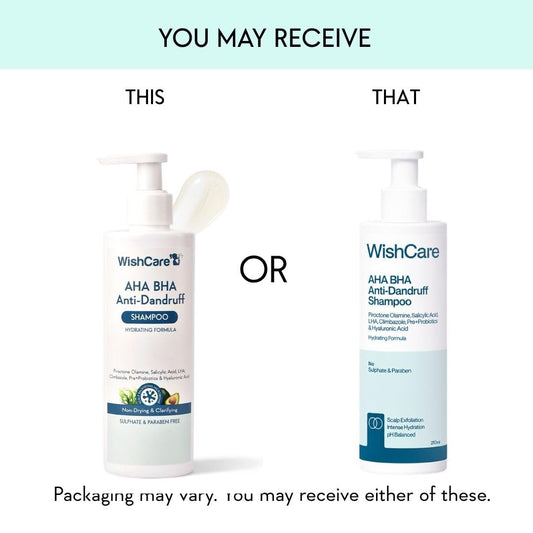WishCare Hydrating AHA BHA Anti Dandruff Shampoo, 250 ml