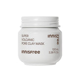 Innisfree Super Volcanic Pore Clay Mask, with Triple exfoliation with Volcanic Clusters & AHA, Korean Face Mask,  2X 100 ml