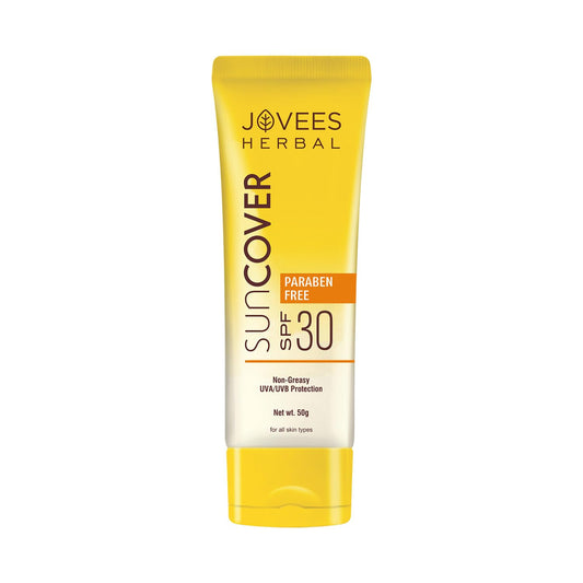 Jovees Herbal Sandalwood Natural Sun Cover SPF 30, 50 gm Pack of 2