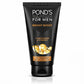 Pond's Men Energy Bright Anti-Dullness Facewash With Coffee Bean, 100 gm Pack of 2