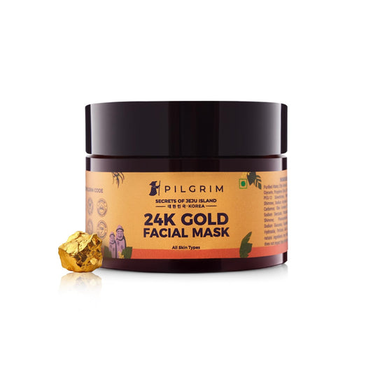 Pilgrim 24K Gold face mask for glowing skin, 50 gm