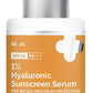 The Derma Co 1% Hyaluronic Acid Sunscreen Serum with SPF 50 & Niacinamide for Broad Spectrum Protection - 30ml