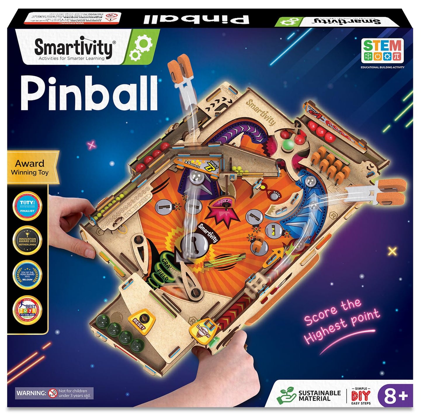 Smartivity Pinball Machine STEM DIY Fun Toy, Educational & Construction based Activity Game Kit for Kids 8 to 14