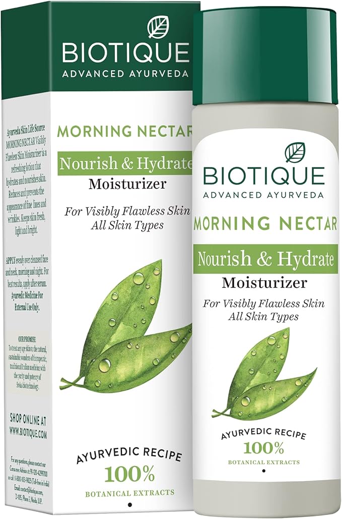 Biotique Morning Nectar Lightening and Nourishing Lotion for All Skin Types, 120ml