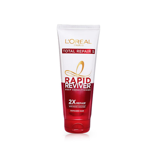 Loreal Paris Rapid Reviver Total Repair 5 Deep Conditioner, With Micro-Ceramides,  180 ml