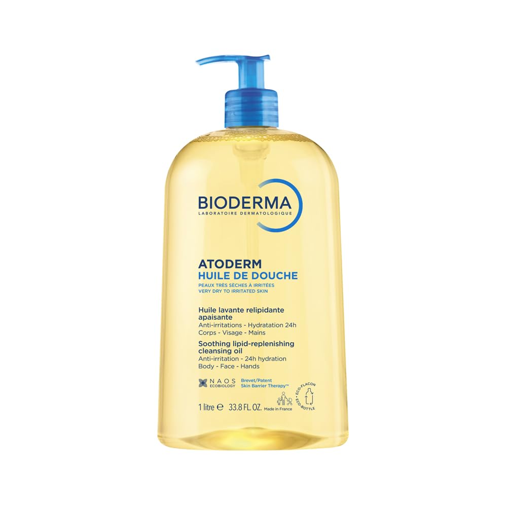 Bioderma Atoderm Huile de douche Anti-iritation Cleaning Oil, 1000 ml