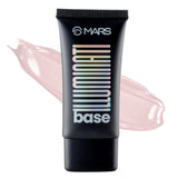 MARS Illuminati Base Dewy Primer with Highlighter | Glowy Dewy Primer for Face Makeup | Natural Finish (45ml) (PINK)